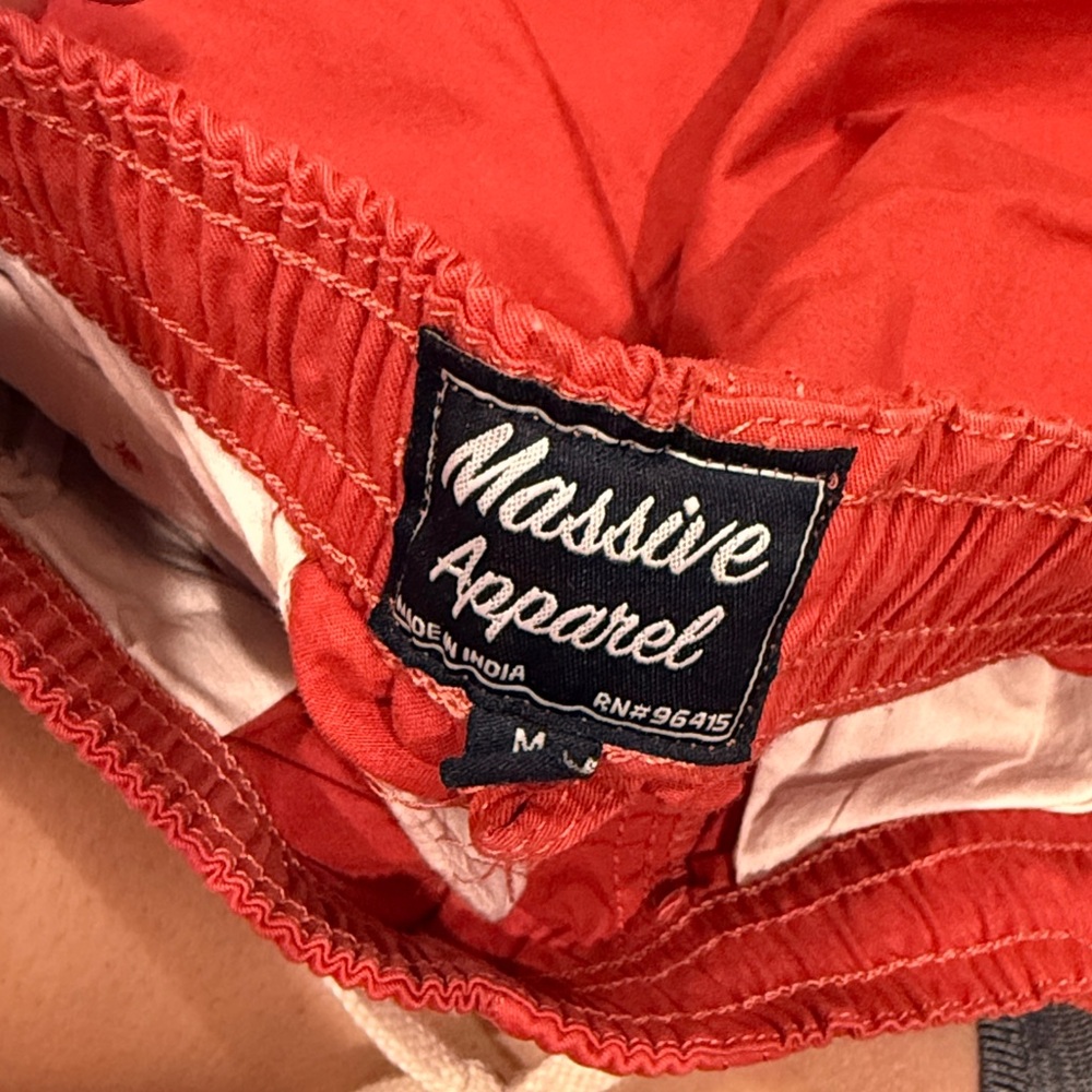 Red Drawstring Shorts - Picture 3 of 3